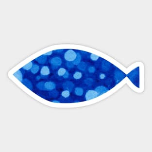 Blue fish Sticker